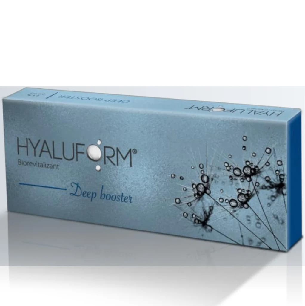 Записаться на услугу Hyaluform deep booster (хуалуформ бустер) биоревитализация   мгновенное сияние кожи, подтяжка овала лица вверх
