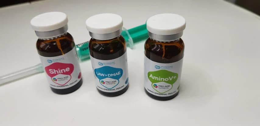 Фото услуги Всесезонный итальянский пилинг aminov+/shine/law+dmae