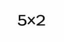 5x2