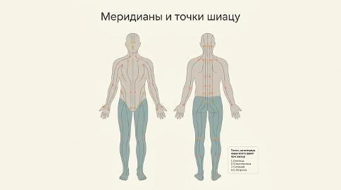 Меридианы и точки шиацу